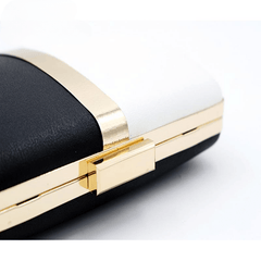 Small Black And White Wedding Clutch For Women Evening Bag Crossbody Bag Wedding Bridal Purse Cocktail Party Mssza