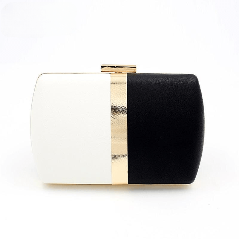 Small Black And White Wedding Clutch For Women Evening Bag Crossbody Bag Wedding Bridal Purse Cocktail Party Mssza