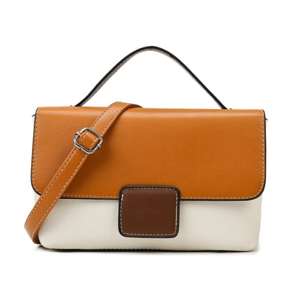 Small Square Retro Casual PU Leather Shoulder Bag Mssza
