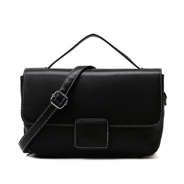 Small Square Retro Casual PU Leather Shoulder Bag Mssza