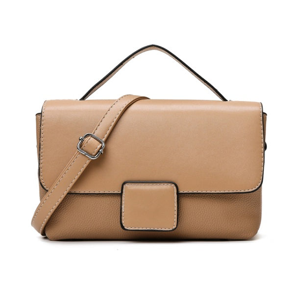 Small Square Retro Casual PU Leather Shoulder Bag Mssza