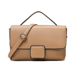 Small Square Retro Casual PU Leather Shoulder Bag Mssza