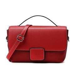 Small Square Retro Casual PU Leather Shoulder Bag Mssza
