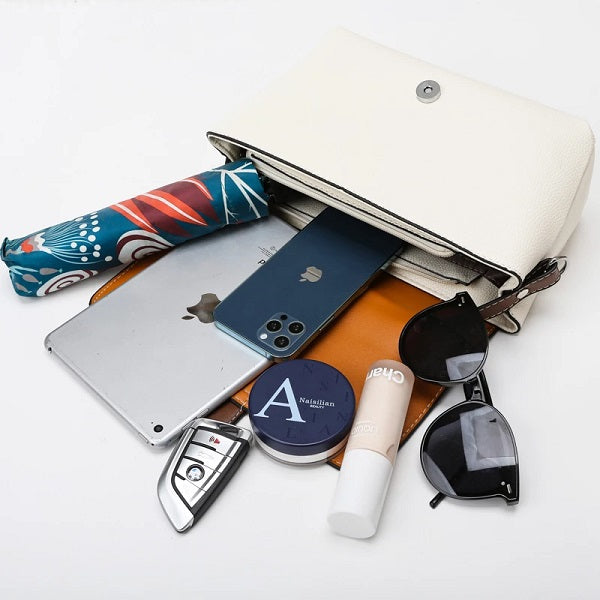 Small Square Retro Casual PU Leather Shoulder Bag Mssza