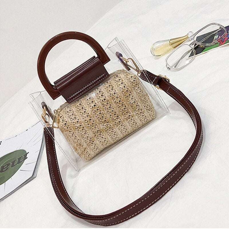 Small Transparent Beach Travel Lady Bag Mssza