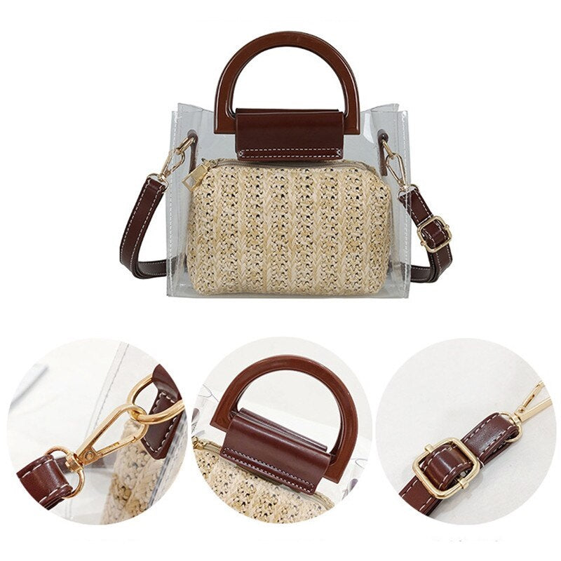 Small Transparent Beach Travel Lady Bag Mssza