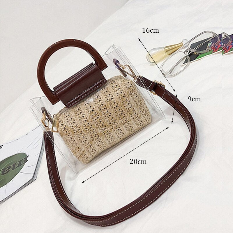 Small Transparent Beach Travel Lady Bag Mssza