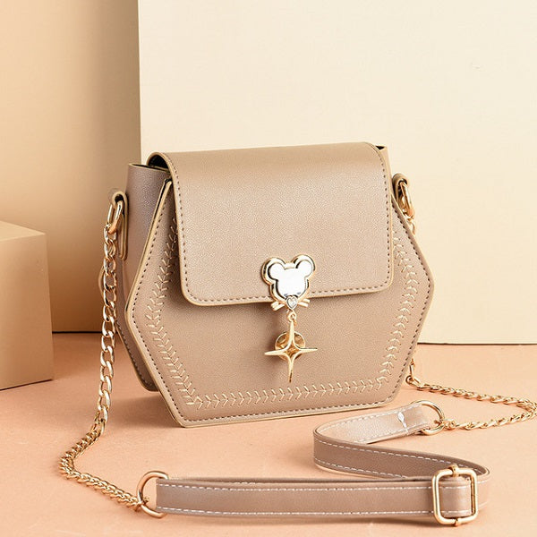 Small square PU Leather Crossbody Mssza