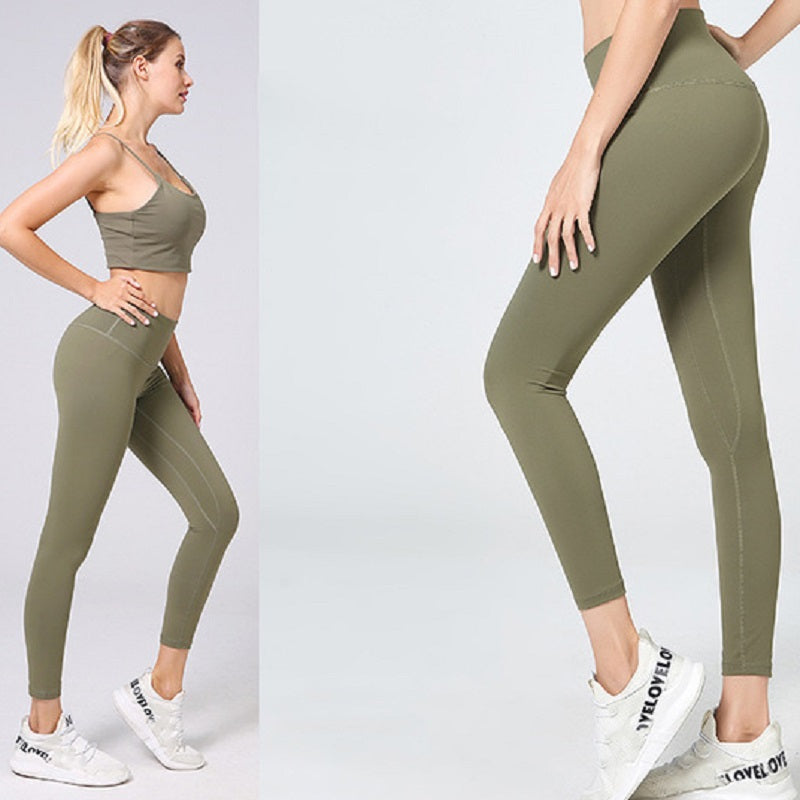Solid Butt Lifter High Waist Yoga Leggings Mssza