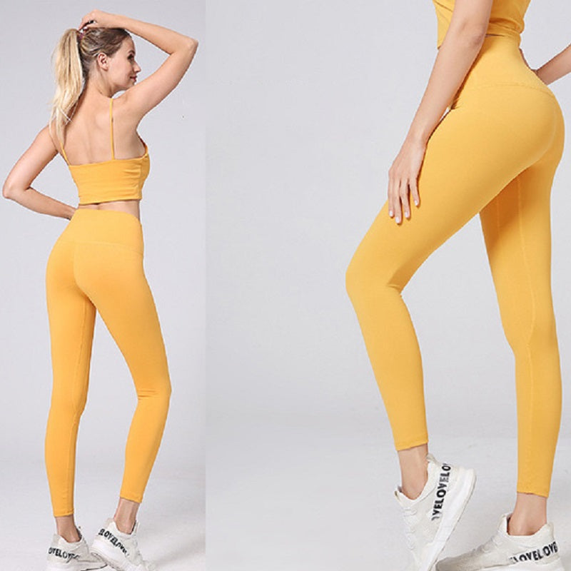 Solid Butt Lifter High Waist Yoga Leggings Mssza