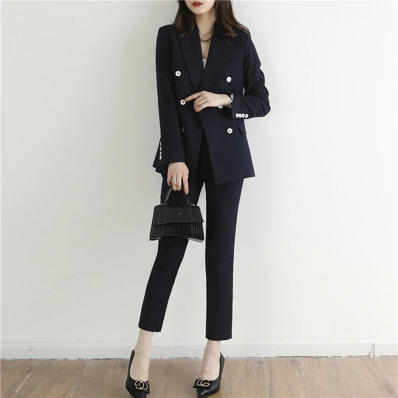 Solid Casual Full Slim Turndown Collar Pants Sets Mssza