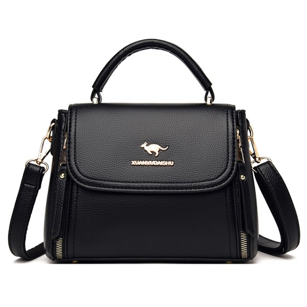 Solid Color Casual Small Square Simple Shoulder Bag Mssza