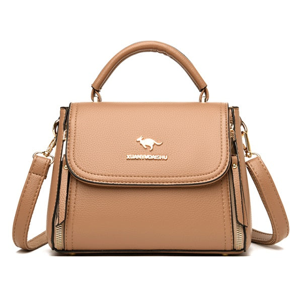 Solid Color Casual Small Square Simple Shoulder Bag Mssza
