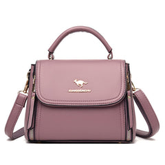 Solid Color Casual Small Square Simple Shoulder Bag Mssza
