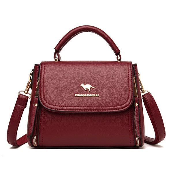 Solid Color Casual Small Square Simple Shoulder Bag Mssza