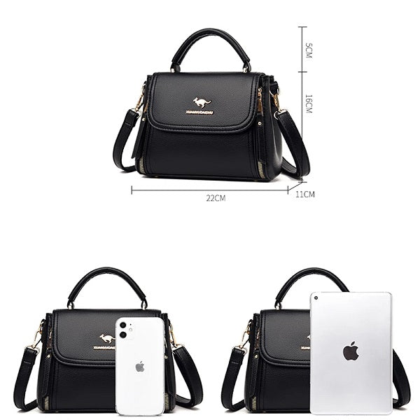 Solid Color Casual Small Square Simple Shoulder Bag Mssza
