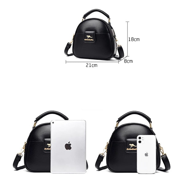 Solid Color Crossbody Handbag Purses Mssza