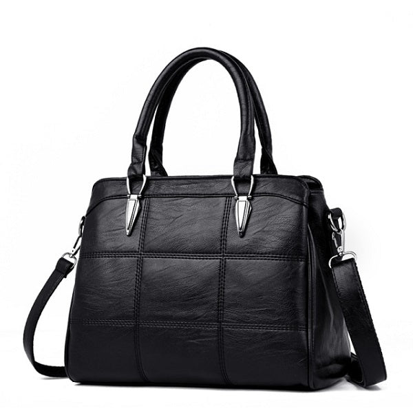 Solid Color Large Wallet Retro Shoulder Bag Mssza