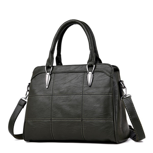 Solid Color Large Wallet Retro Shoulder Bag Mssza