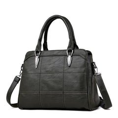 Solid Color Large Wallet Retro Shoulder Bag Mssza