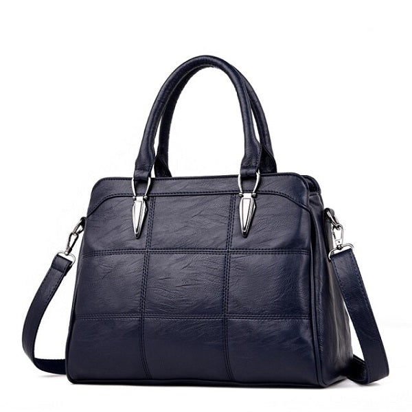 Solid Color Large Wallet Retro Shoulder Bag Mssza