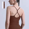Solid Color Naked Feeling Cross Back Y Shape Sports Yoga Jogging Workout Bra Mssza