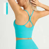 Solid Color Naked Feeling Cross Back Y Shape Sports Yoga Jogging Workout Bra Mssza