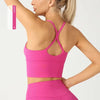 Solid Color Naked Feeling Cross Back Y Shape Sports Yoga Jogging Workout Bra Mssza
