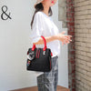 Solid Color PU Leather Messenger Fur Ball Shoulder Crossbody Flap Bag Mssza