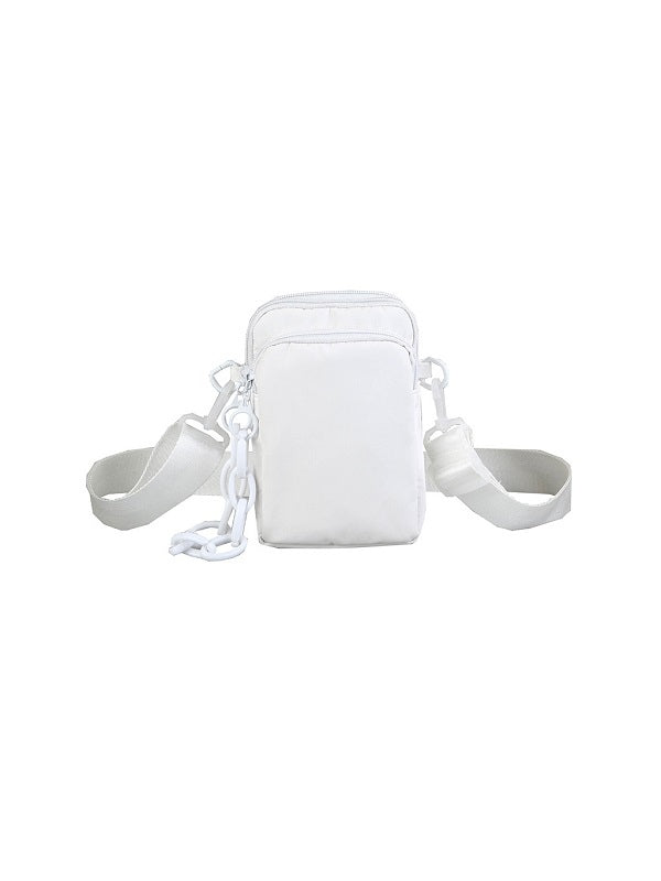 Solid Color Zipper Phone Bag Mssza
