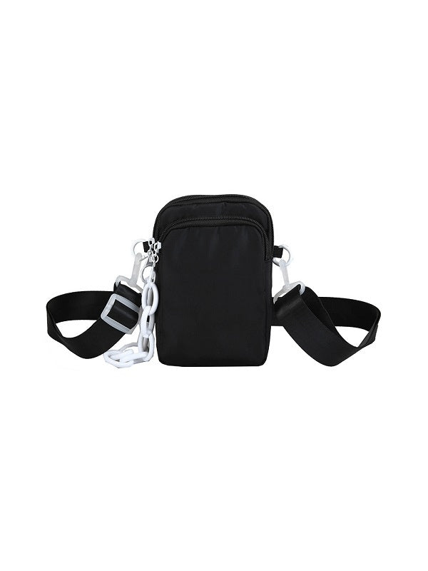 Solid Color Zipper Phone Bag Mssza
