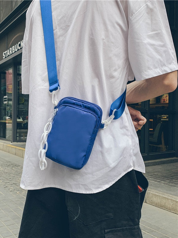 Solid Color Zipper Phone Bag Mssza