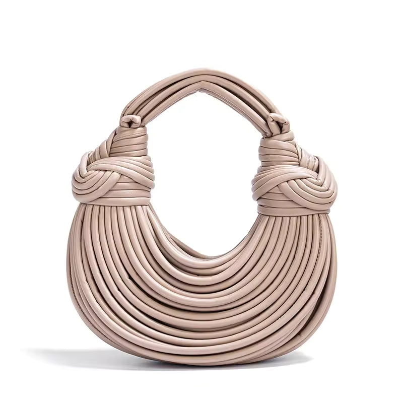 Solid Cross-border Style Hand-woven Underarm Crossbody Handbag Mssza