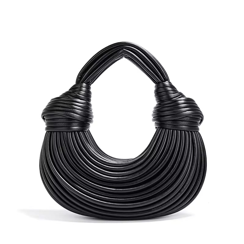 Solid Cross-border Style Hand-woven Underarm Crossbody Handbag Mssza