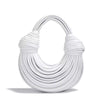 Solid Cross-border Style Hand-woven Underarm Crossbody Handbag Mssza
