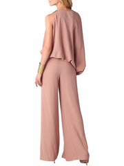 Solid Irregular Casual Outdoor Suits Mssza