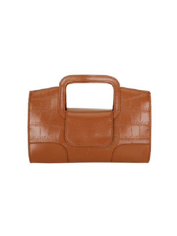 Solid Plaid Chain Handbags Mssza