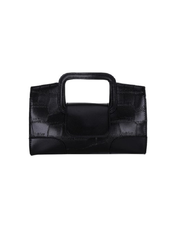 Solid Plaid Chain Handbags Mssza