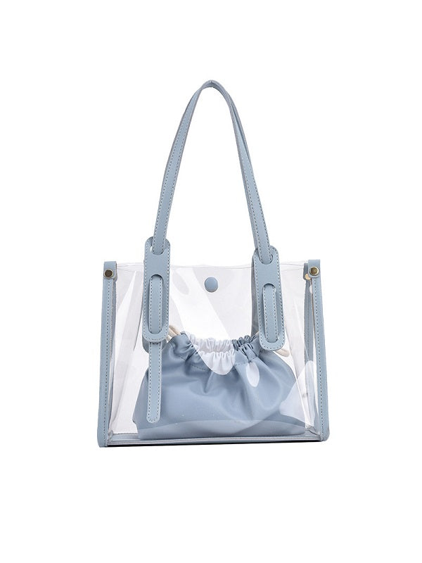 Solid Simple One Shoulder Tote Bags Mssza