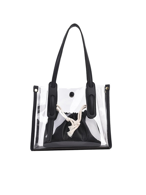 Solid Simple One Shoulder Tote Bags Mssza