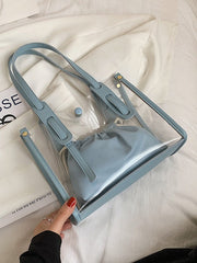 Solid Simple One Shoulder Tote Bags Mssza