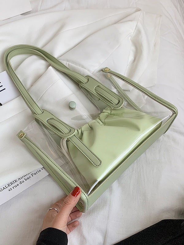 Solid Simple One Shoulder Tote Bags Mssza