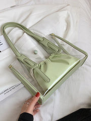 Solid Simple One Shoulder Tote Bags Mssza