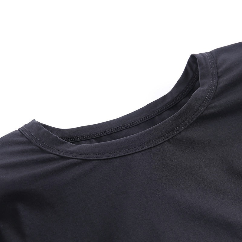 Solid Streetwear Casual Sleeveless Loose O-neck Tank Tops Mssza