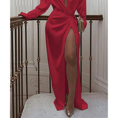 Solid twisted design shirt dress Mssaz Desses