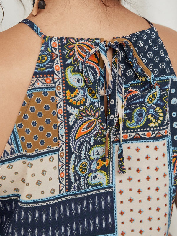 Spaghetti Tribal Sleeveless Cami Mssza