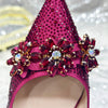 Special Design Pointy Toe Party High Heels And Exquisite Clutch Bag Mssza