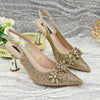 Special Design Pointy Toe Party High Heels And Exquisite Clutch Bag Mssza
