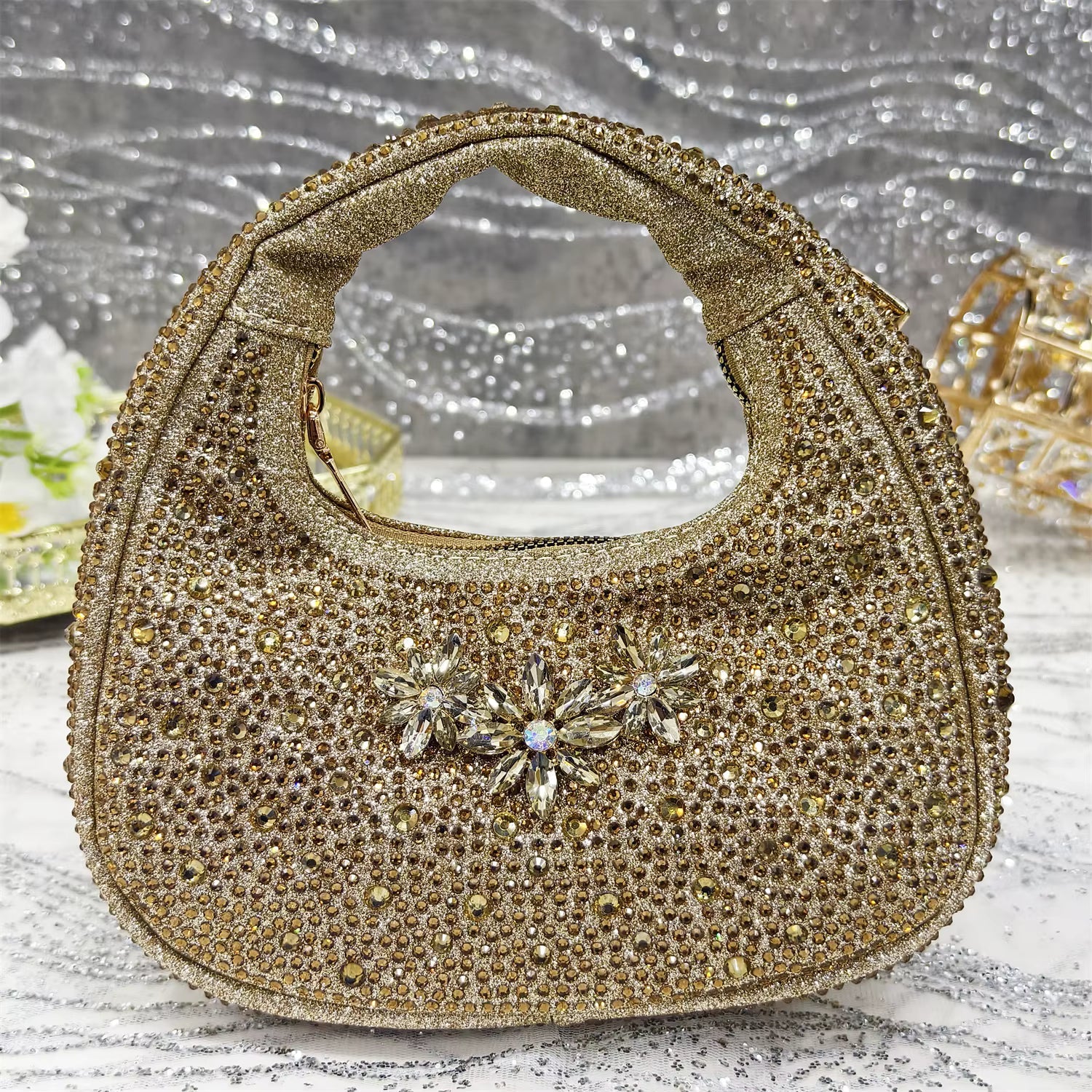 Special Design Pointy Toe Party High Heels And Exquisite Clutch Bag Mssza