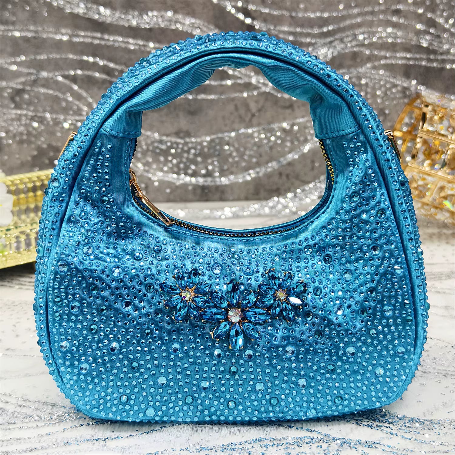 Special Design Pointy Toe Party High Heels And Exquisite Clutch Bag Mssza
